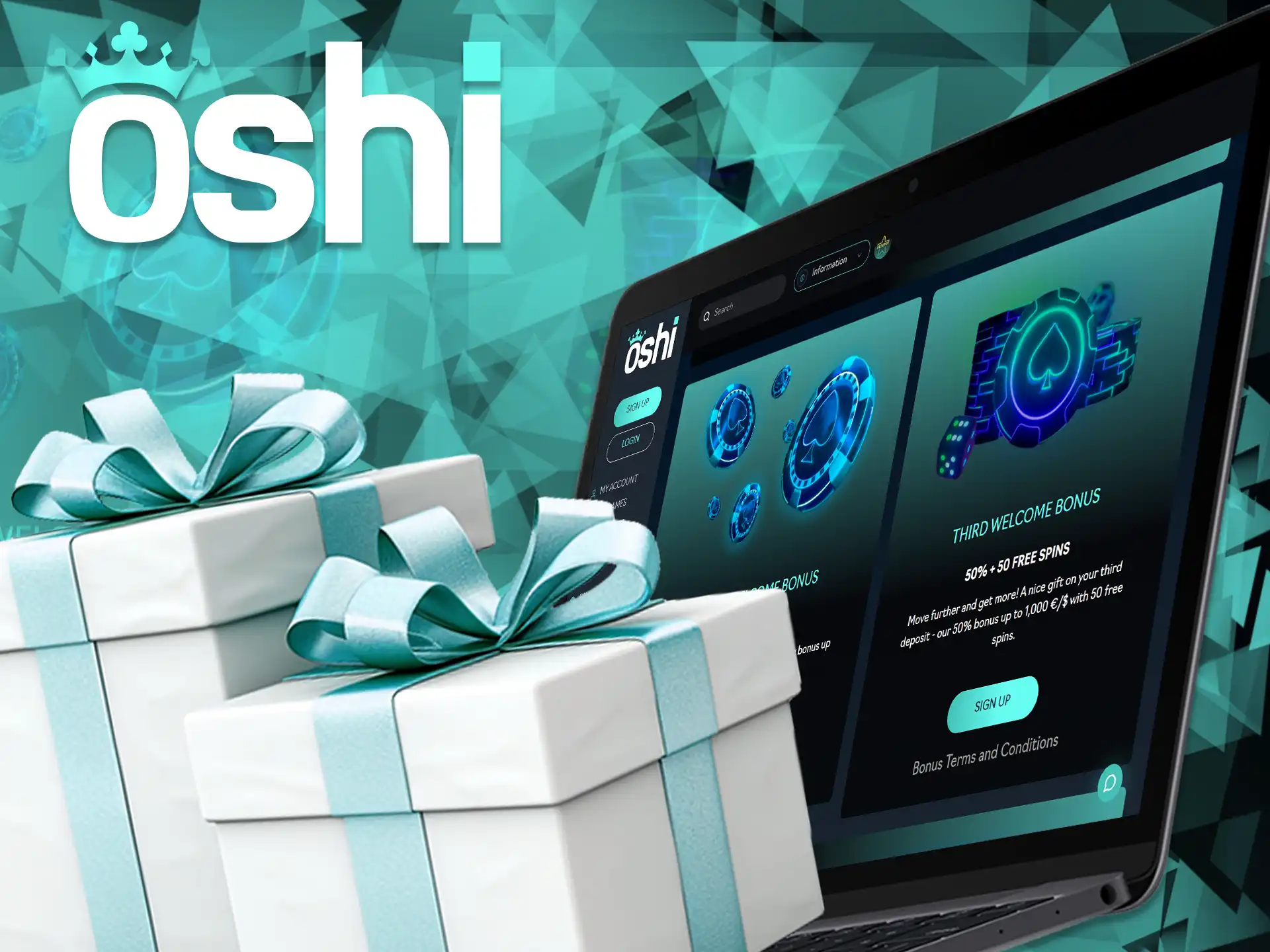 Oshi Online Casino has a delightful Third Welcome Bonus that is sure to surprise you.