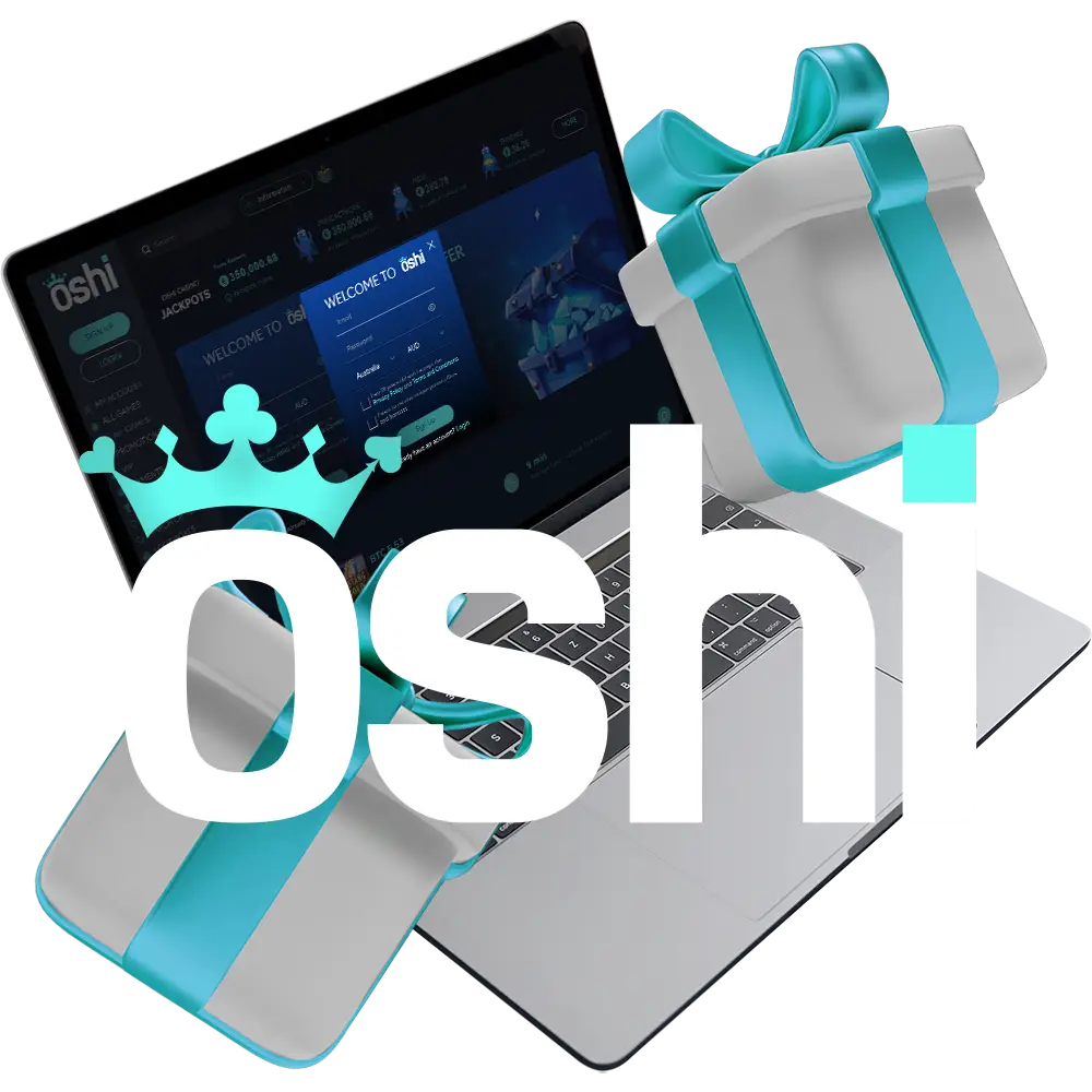 Starting to bet and play at Oshi Online Casino is incredibly easy and exciting!