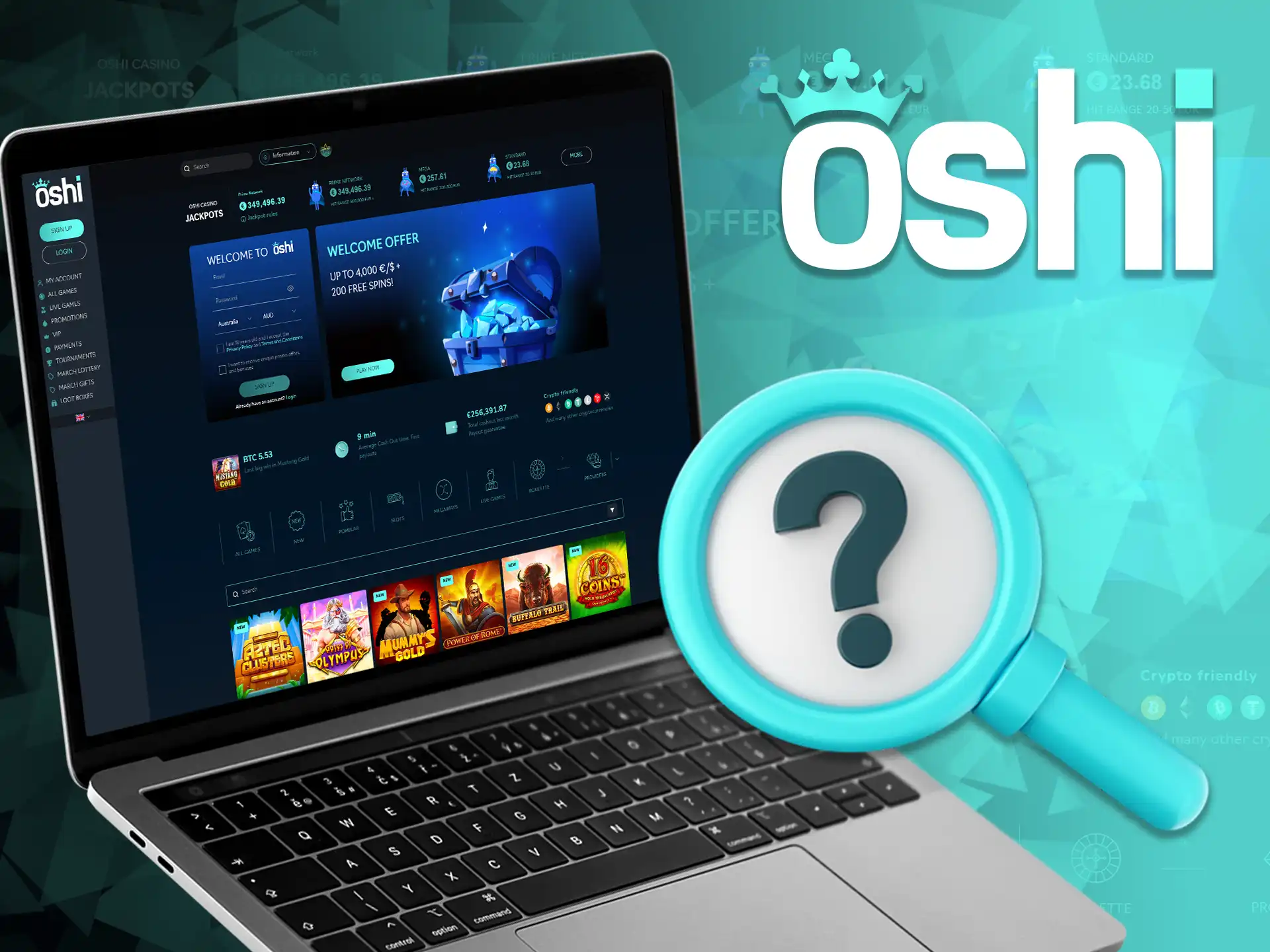 Here is a step-by-step guide to help you start playing at Oshi Online Casino.
