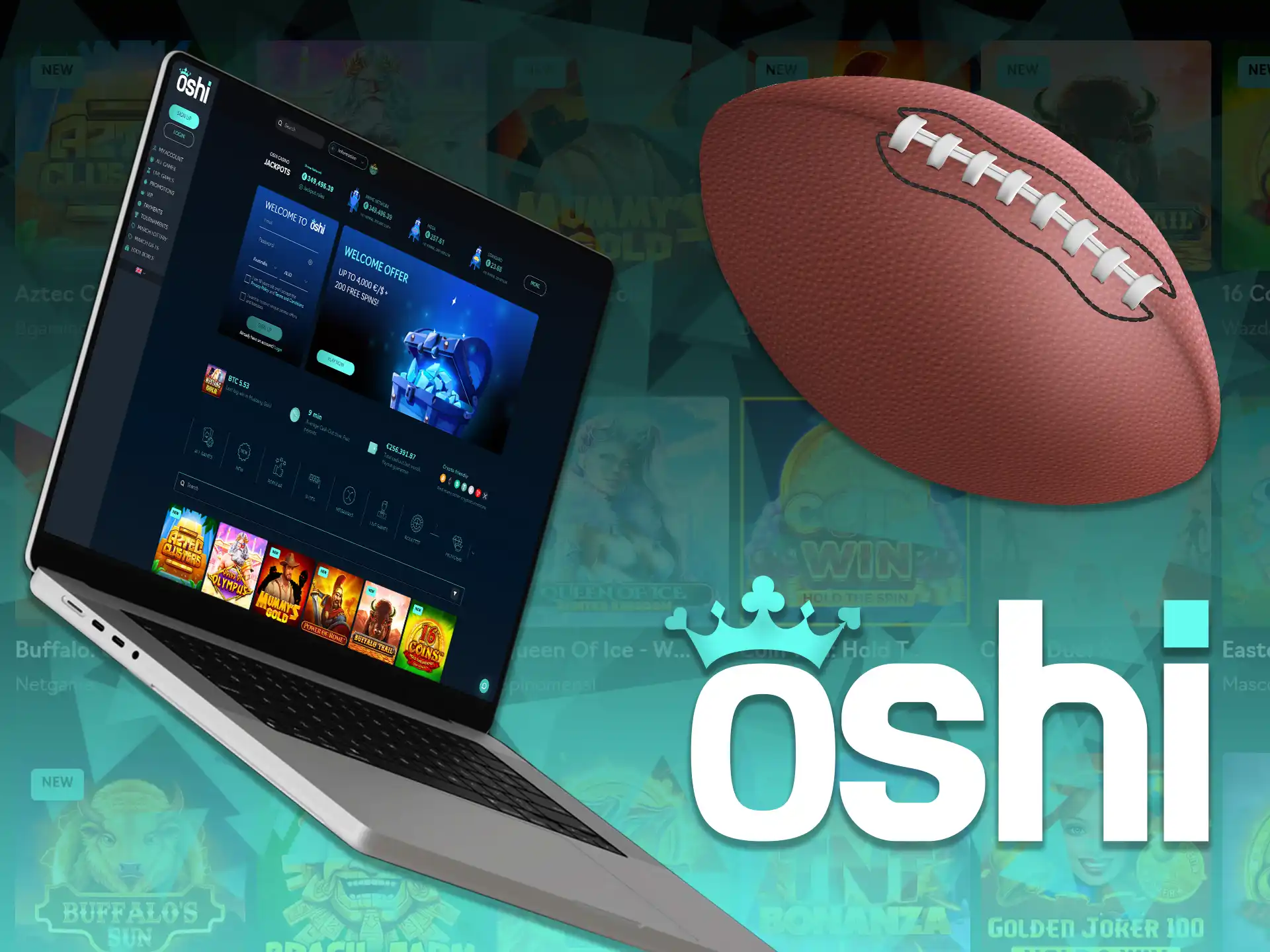 Stay updated with Oshi's Online Casino to be the first to know about upcoming sports betting services.