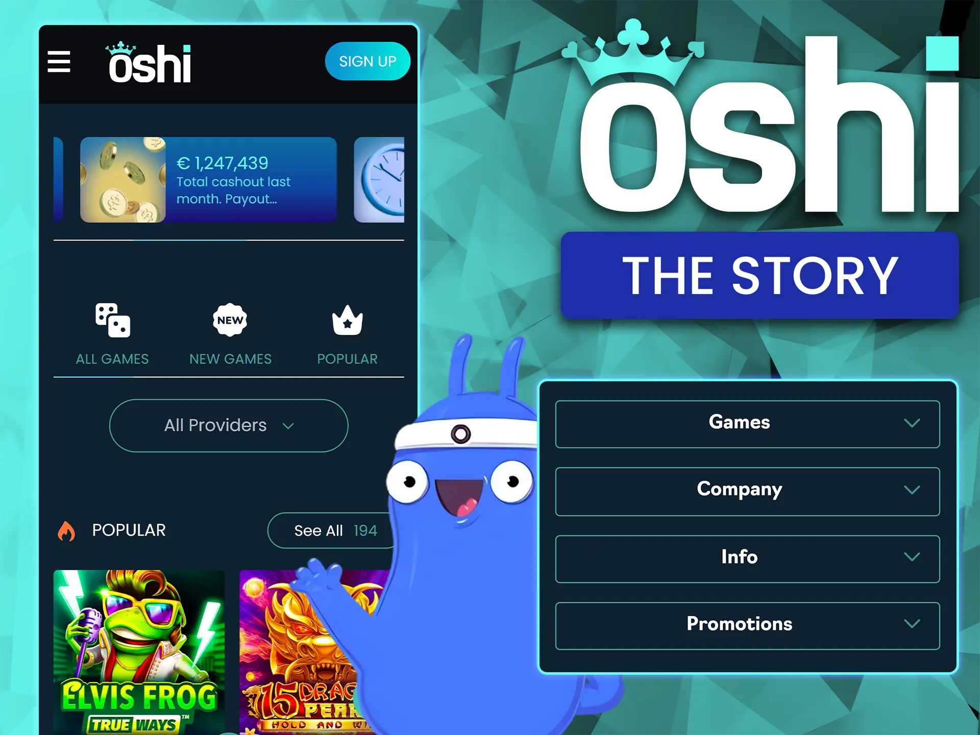 Learn more about the popular Oshi Casino platform.