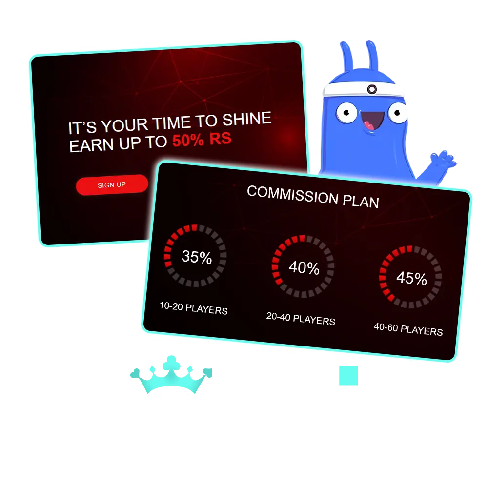 Join the affiliate program and start earning with Oshi Casino.