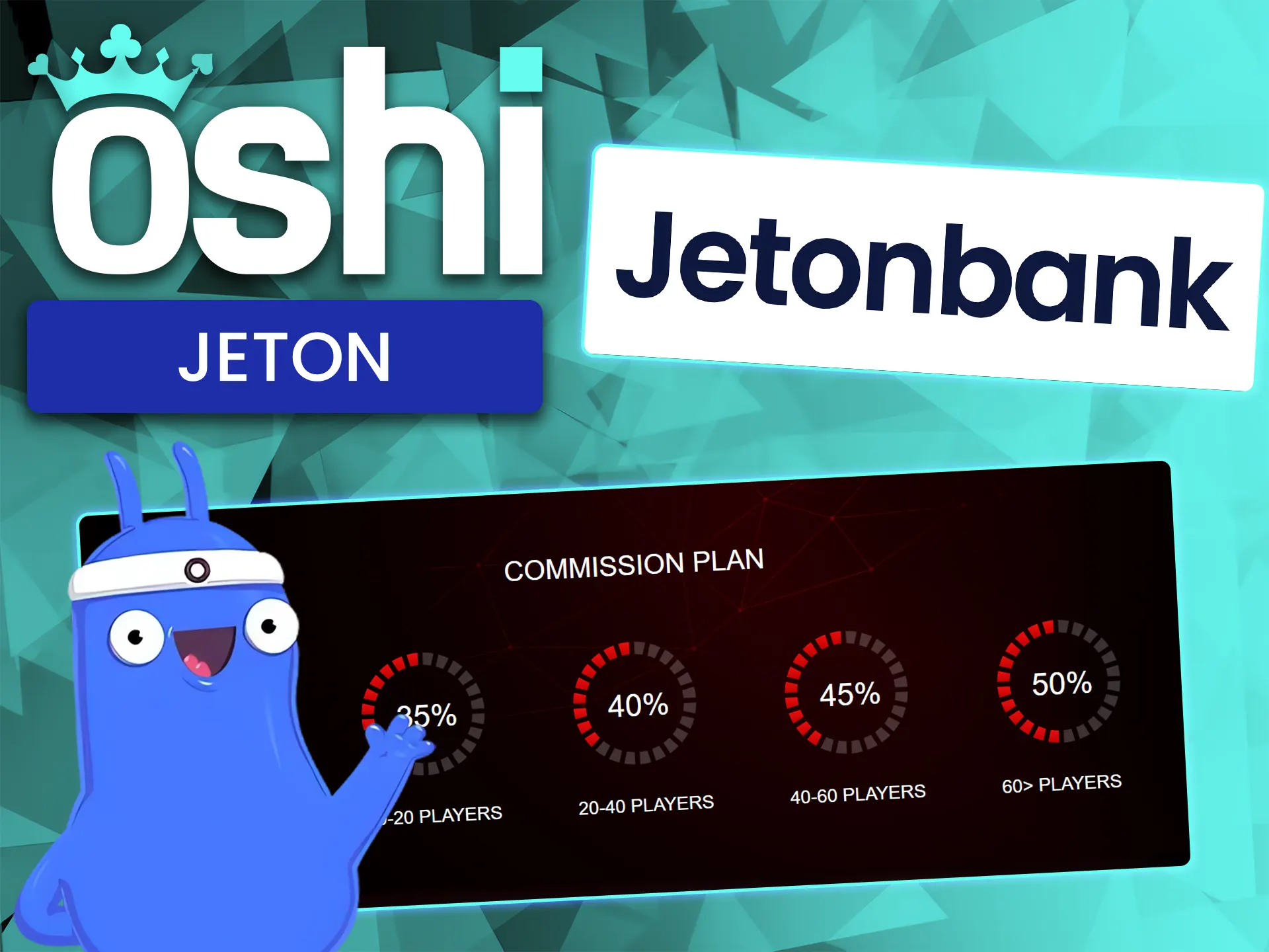 Get your commission payments from Oshi Casino using a convenient method.