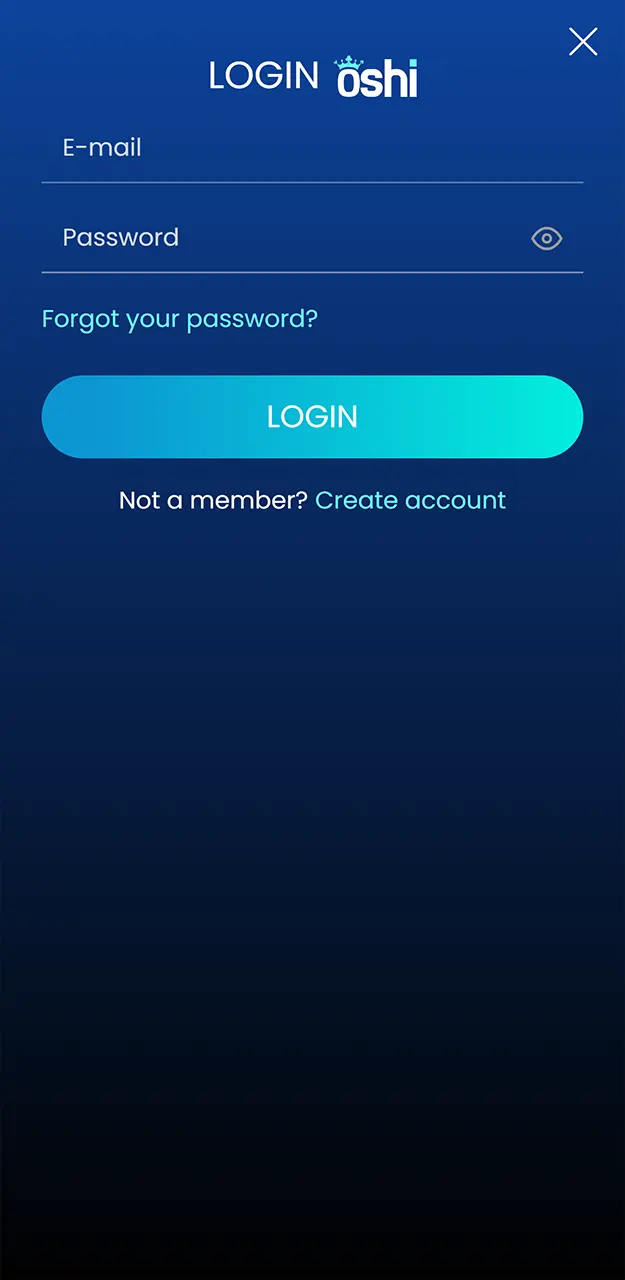 Use your social media profiles for a faster way to enter Oshi Casino.